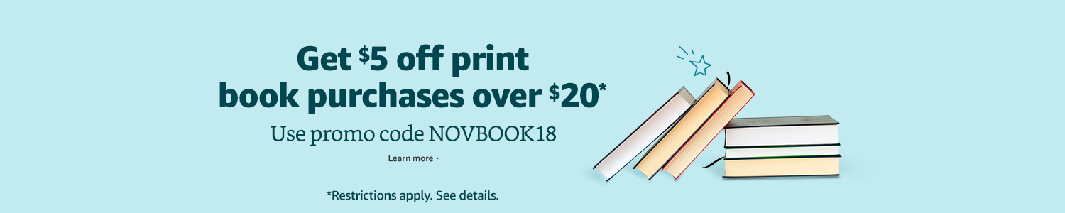 Amazon $5 off $20 books with code NOVBOOK18