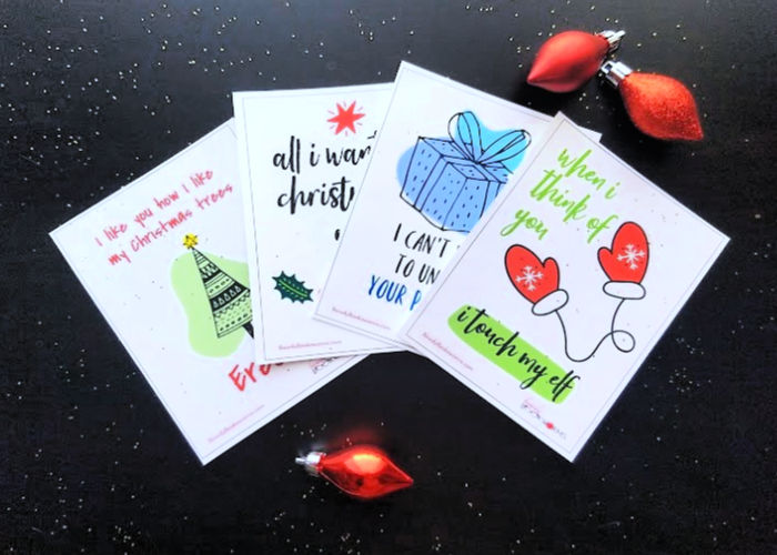 Naughty Christmas Cards free printable