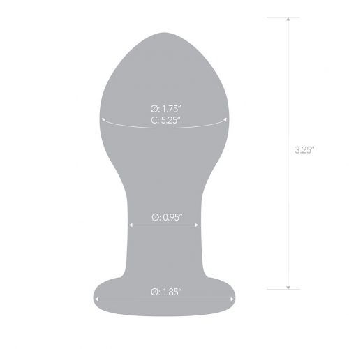 Glas Galileo Butt Plug dimensions