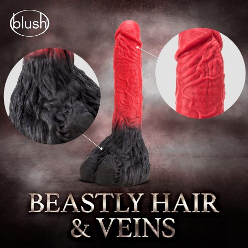 The Realm Lycan Werewolf silicone dildo beastly hair and vein detail
