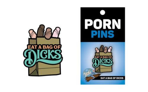 Bag of Dicks Enamel Pin