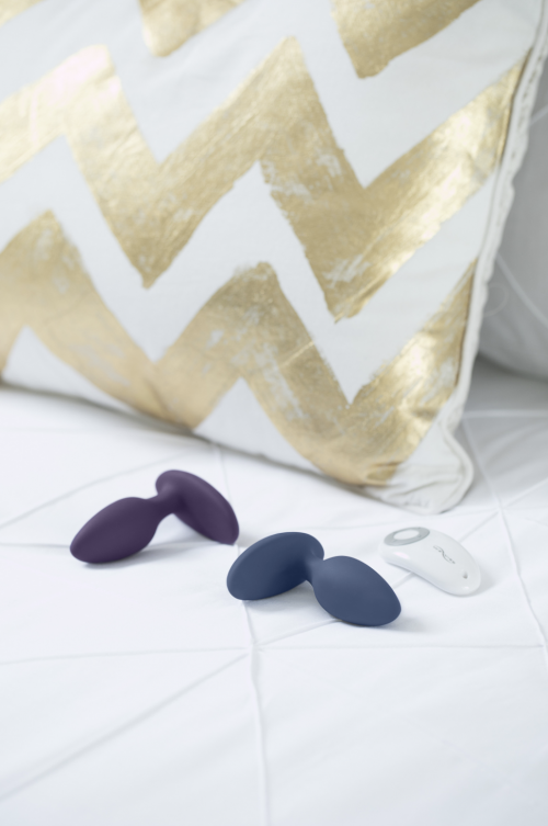 We-Vibe Ditto in Blue and in Purple