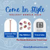Come In style holiday bundle with charmed necklace via, nipple nibblers, and travel lube